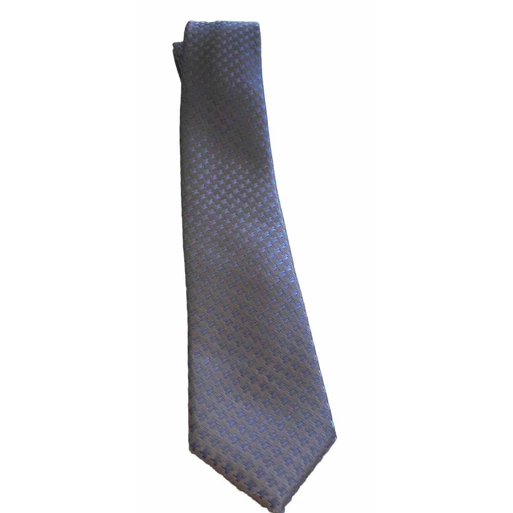NWT IMANI UOMO BLUE SILK TOUCH NECK TIE  NEW
